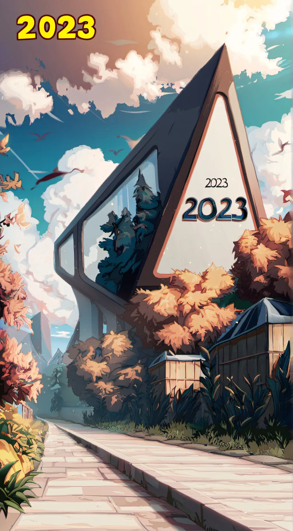 ai character: 2023 background