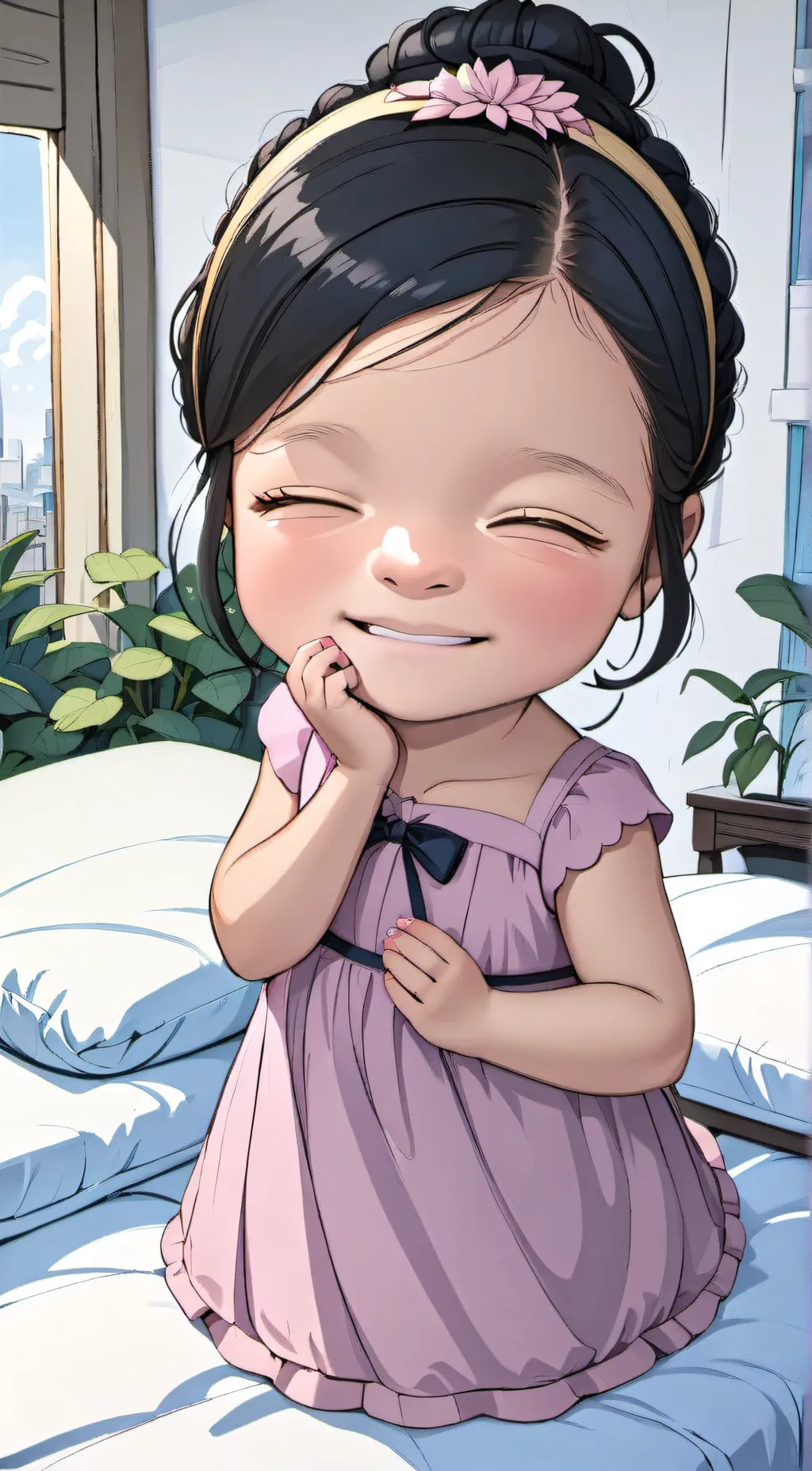 ai character: Luna background