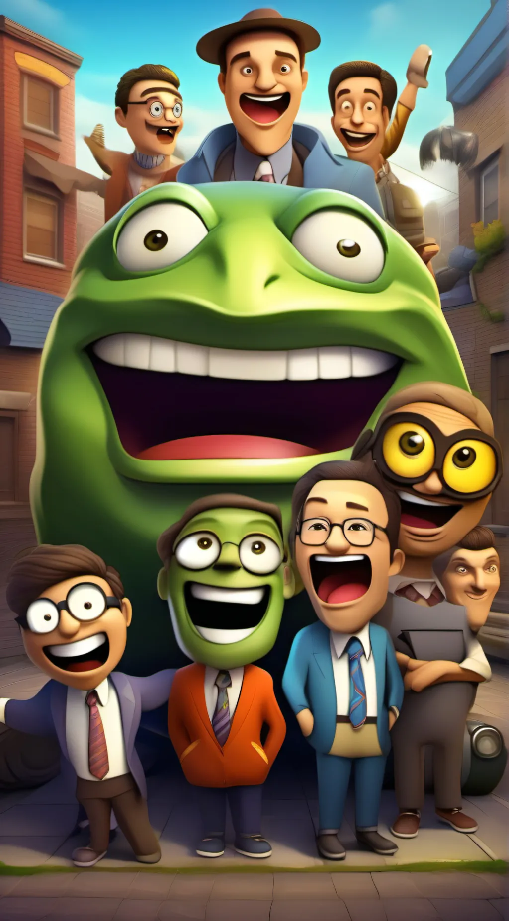 ai character: Globby background