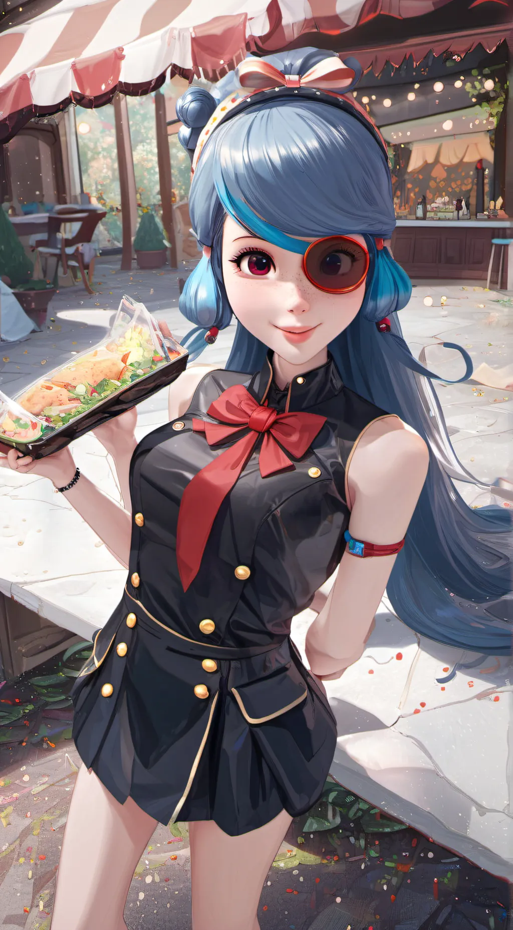 ai character: laydy bug / meonet background