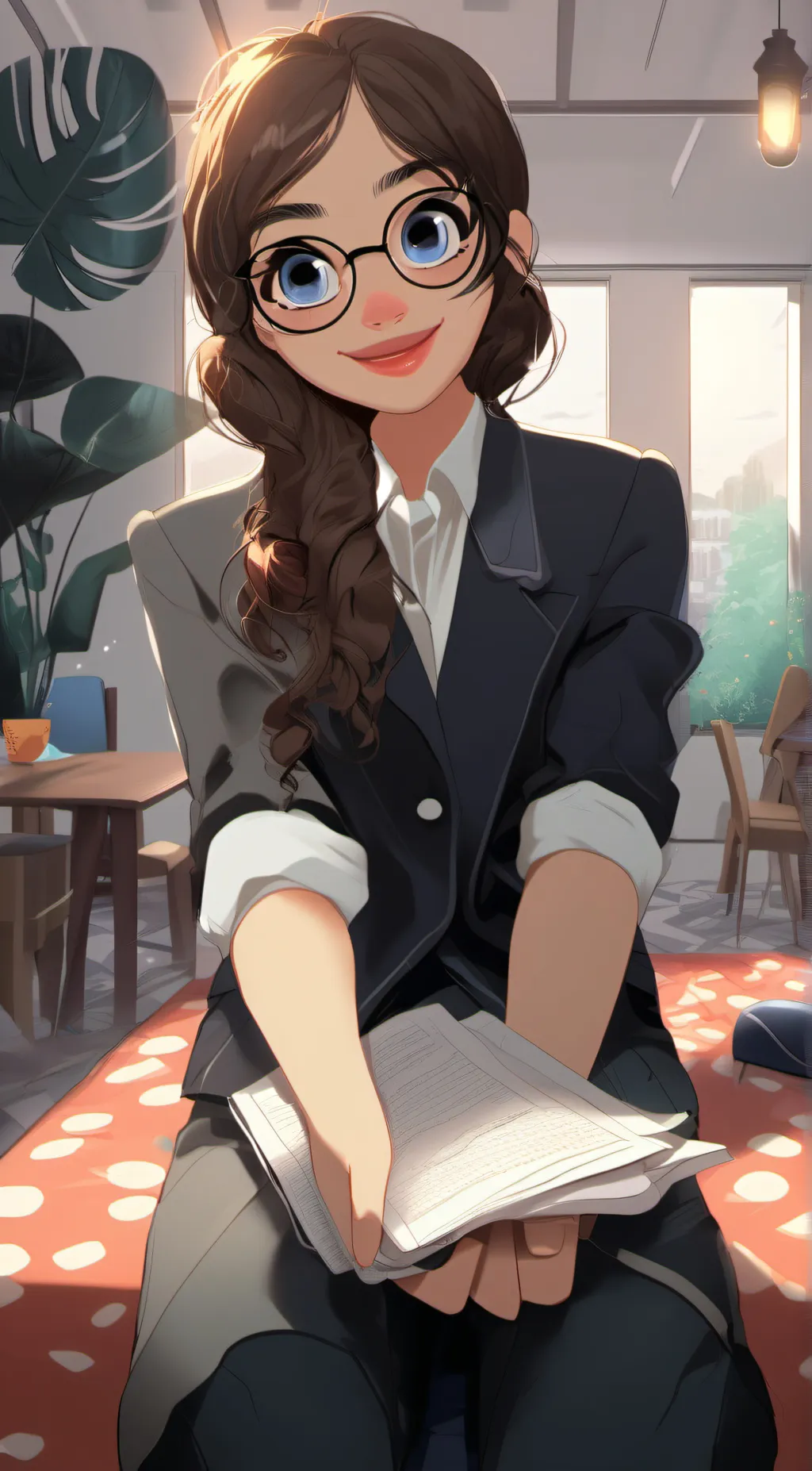 ai character: Gia background