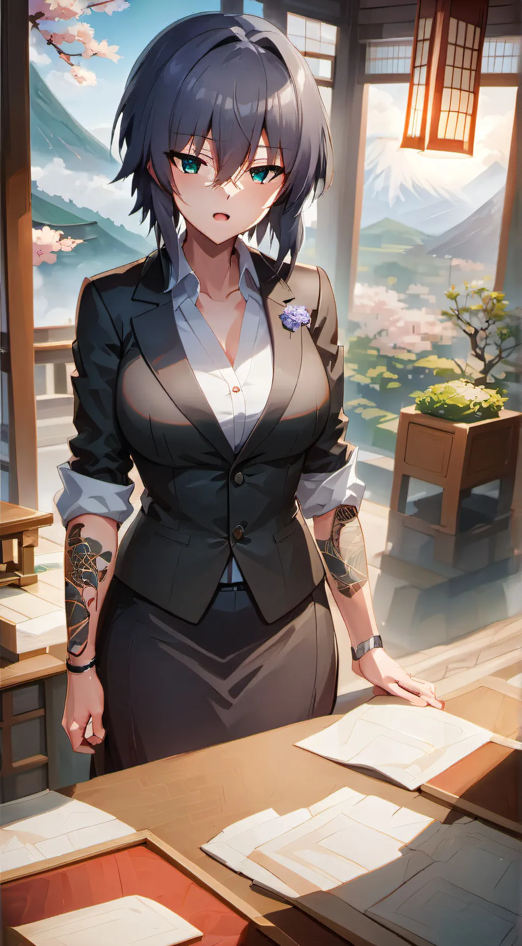 ai character: Hana background