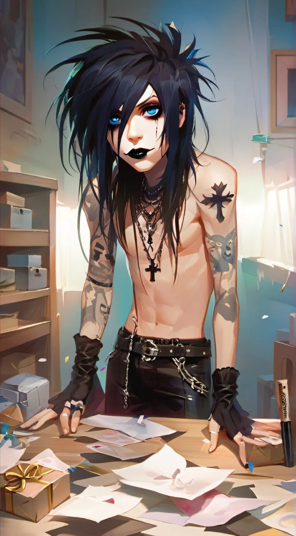 ai character: Andy (Doll) background