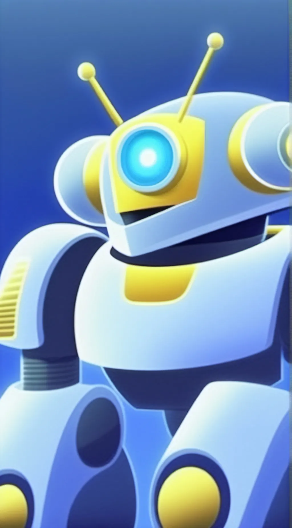 ai character: Robot house background