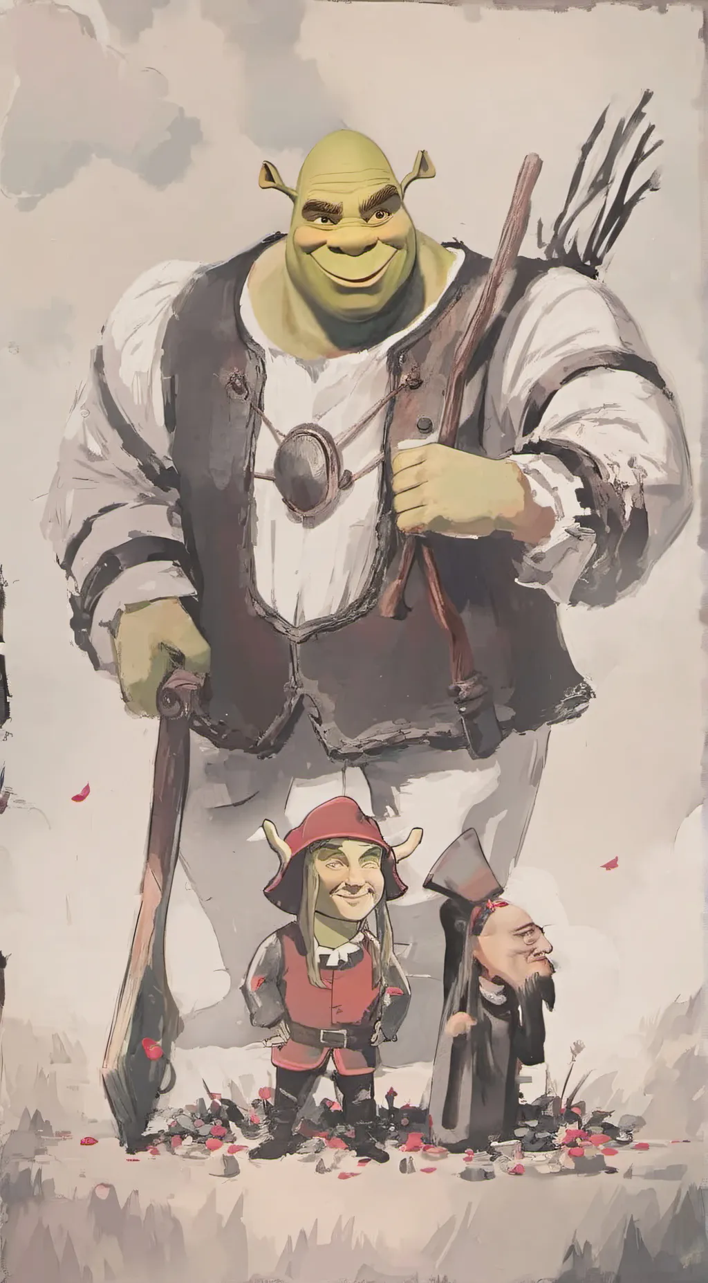 ai character: shrok pls dont ban background