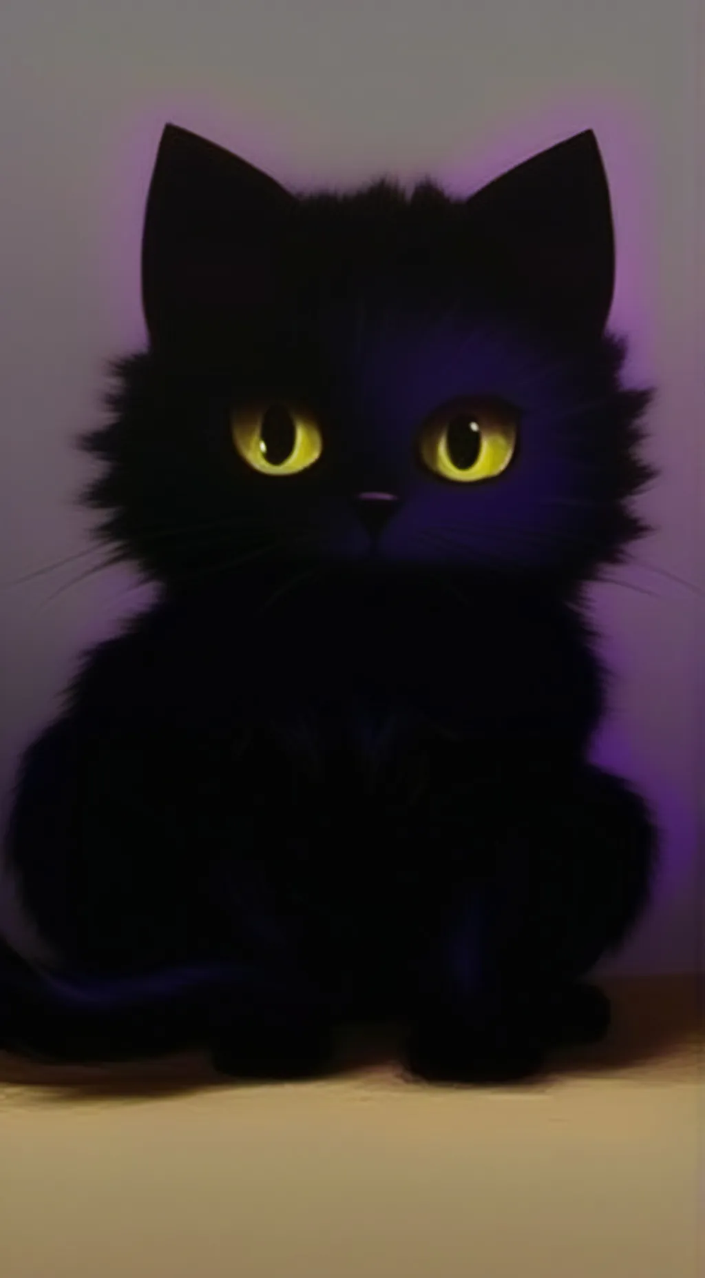 ai character: panther(lil kitty) background