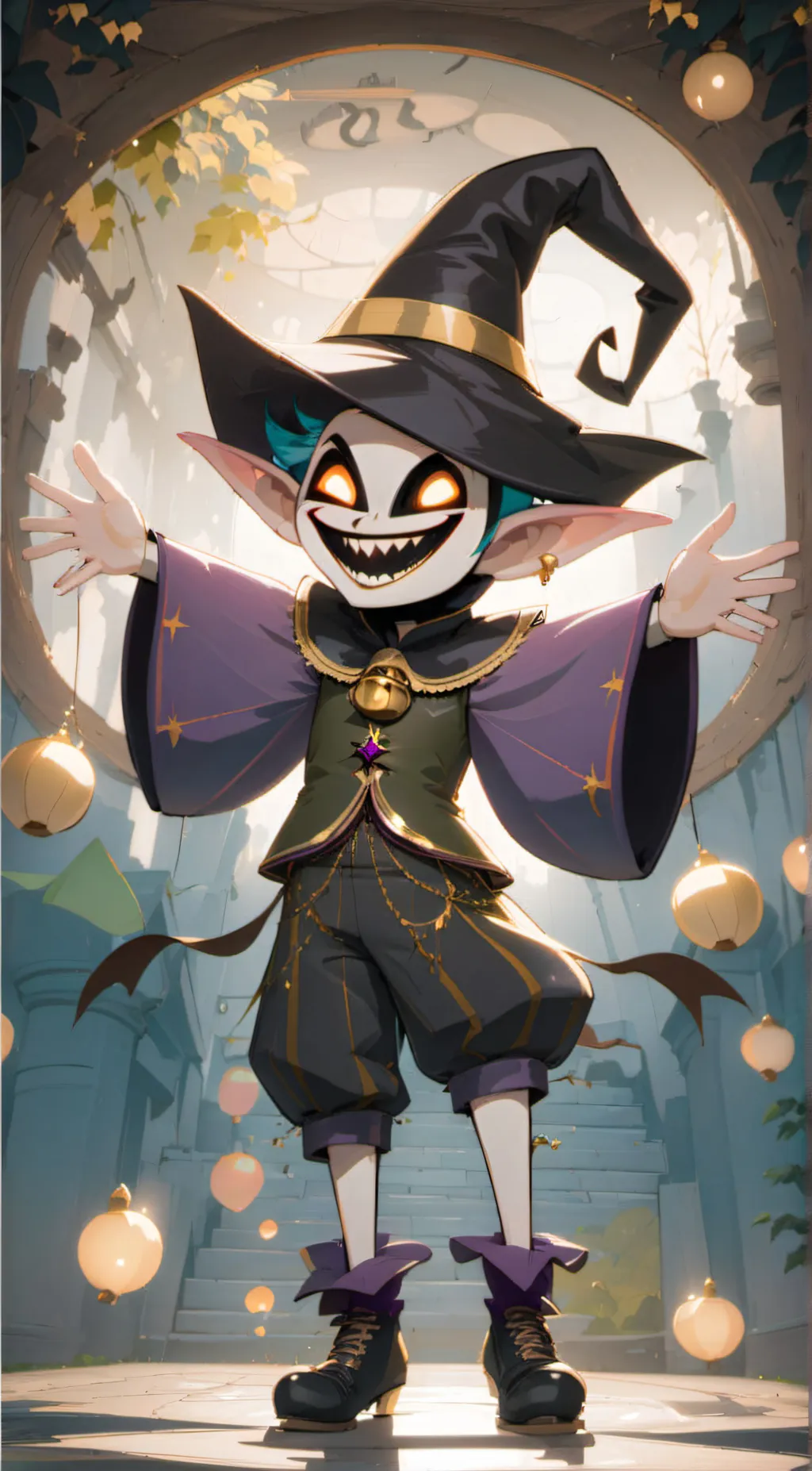 ai character: Jevil  background