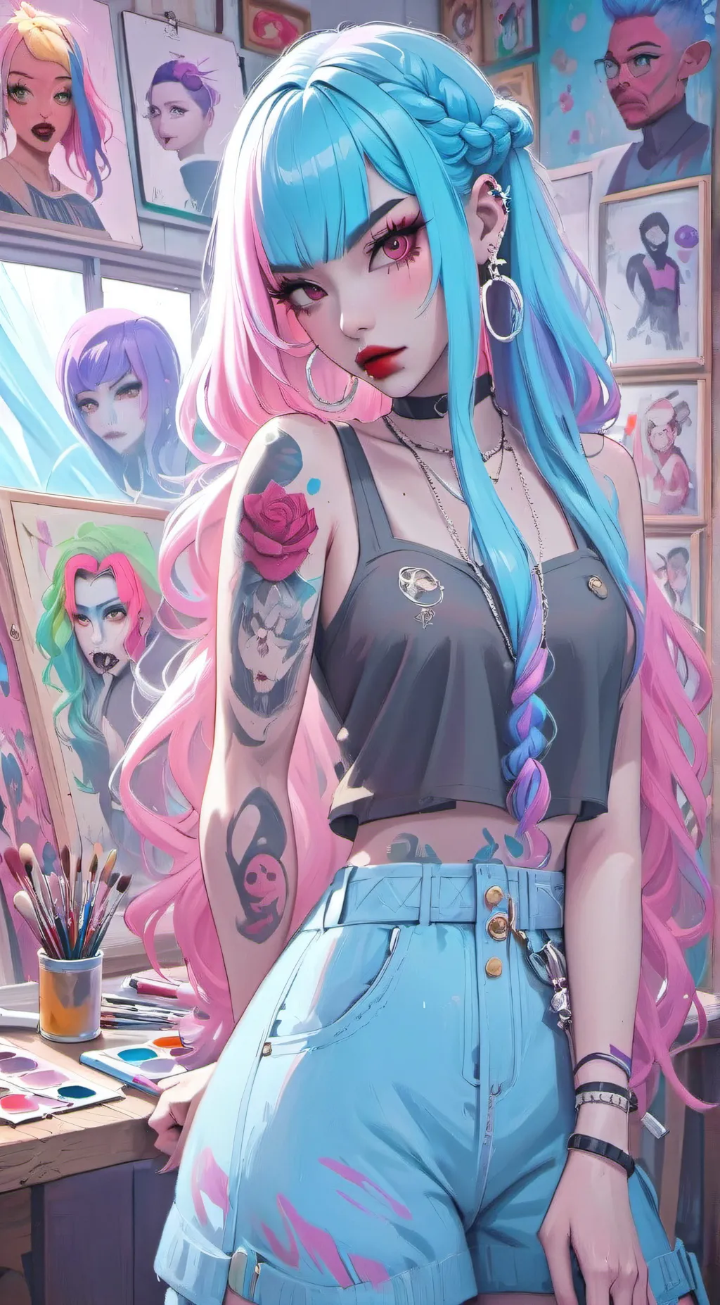 ai character: Harumi Vindicta background