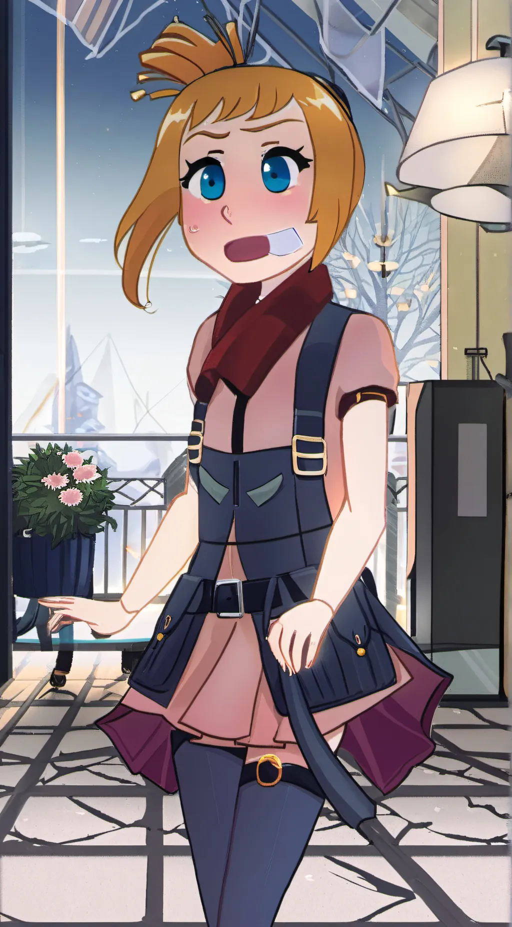 ai character: toy chica  background