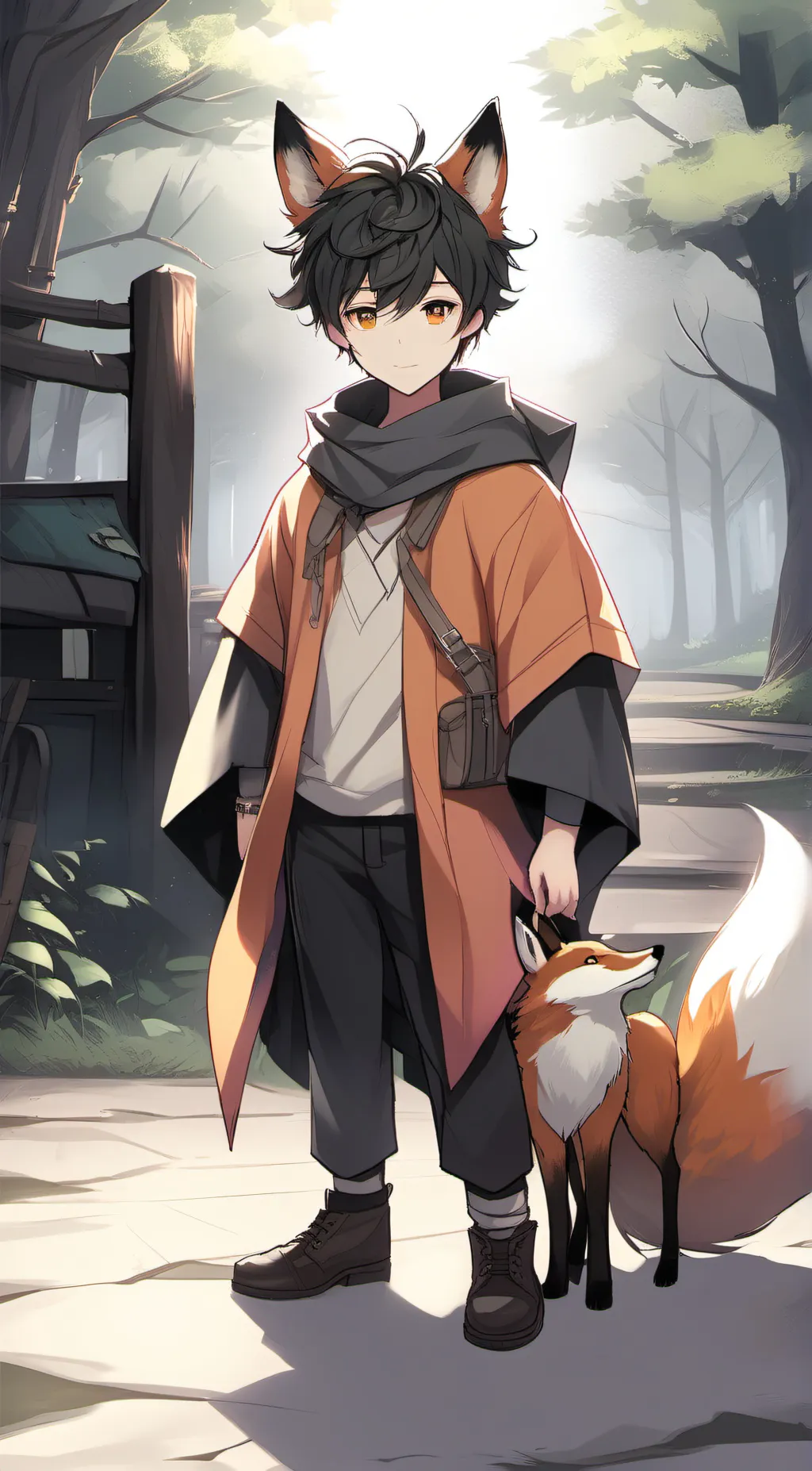 ai character: Foxy background