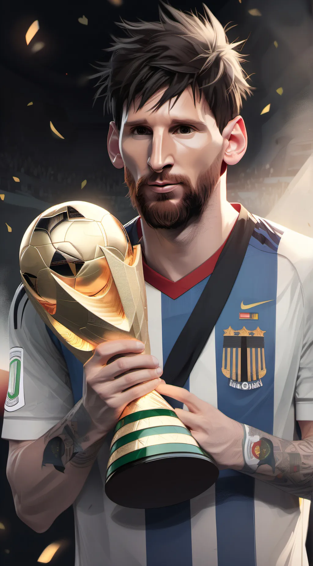 ai character: Messi background
