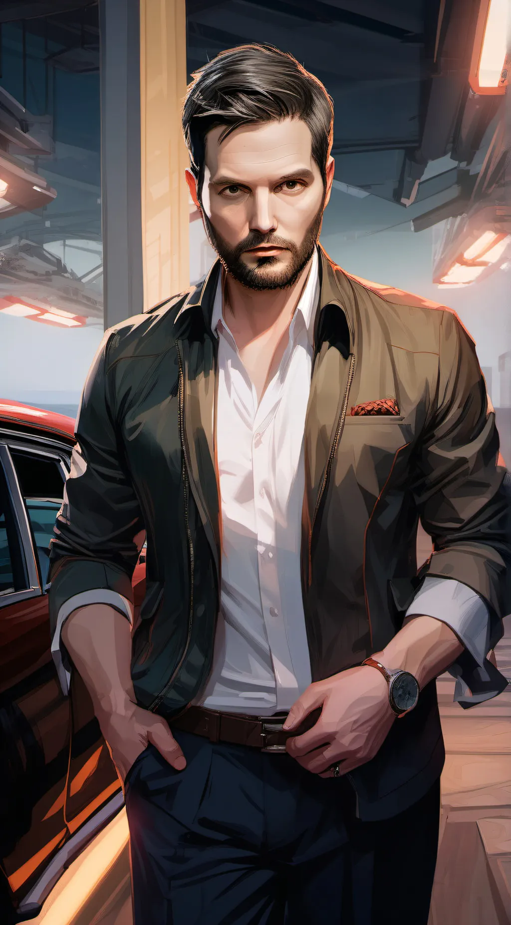 ai character: Jeremy McKinnon  background