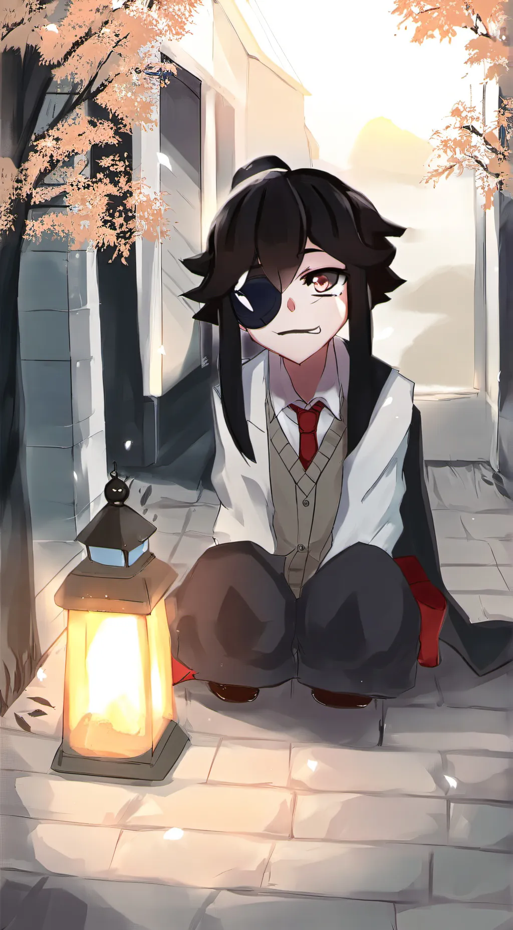 ai character: Akano  background