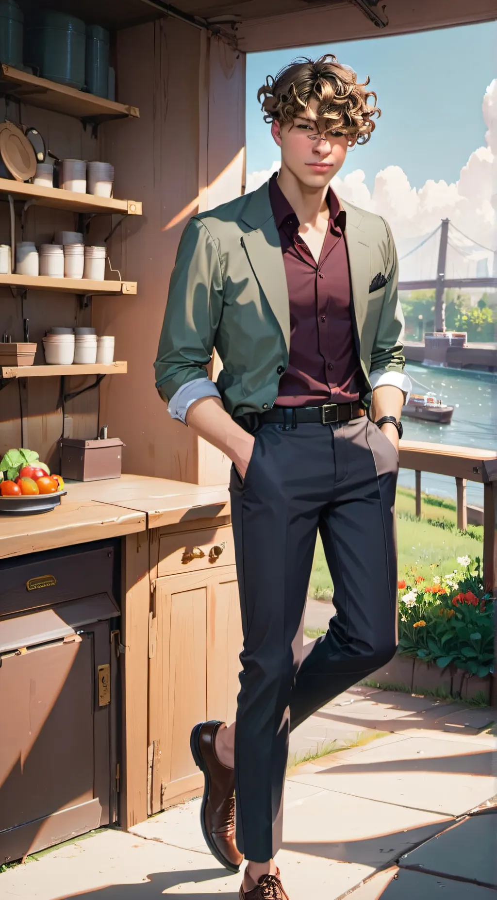 ai character: cesar background