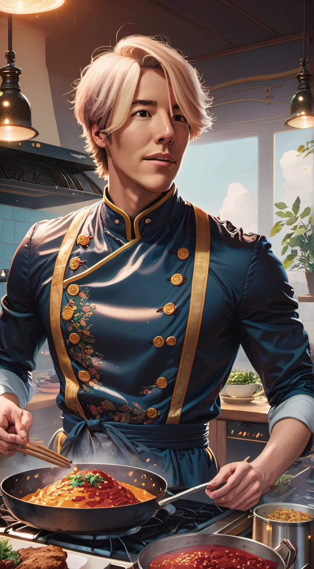 ai character: sanji background