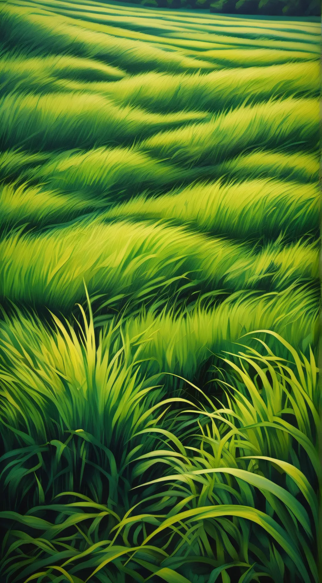 ai character: Grass background