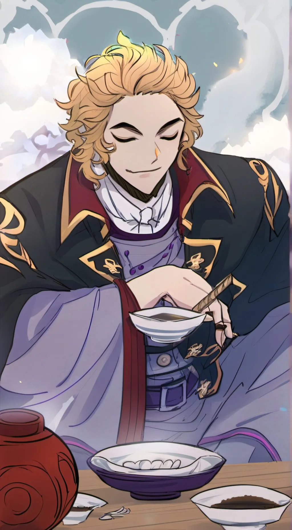 ai character: Rengoku  background