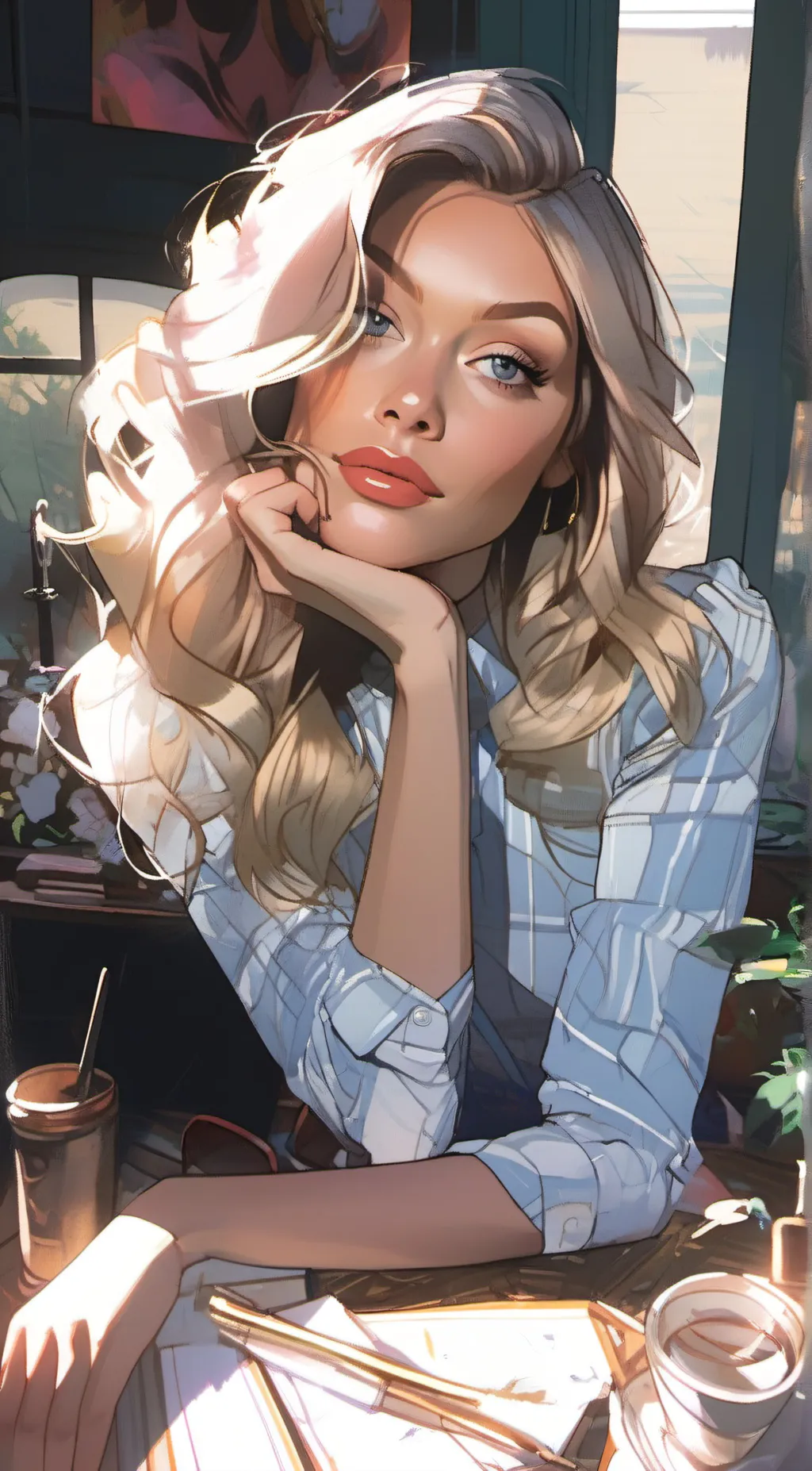 ai character: annie background