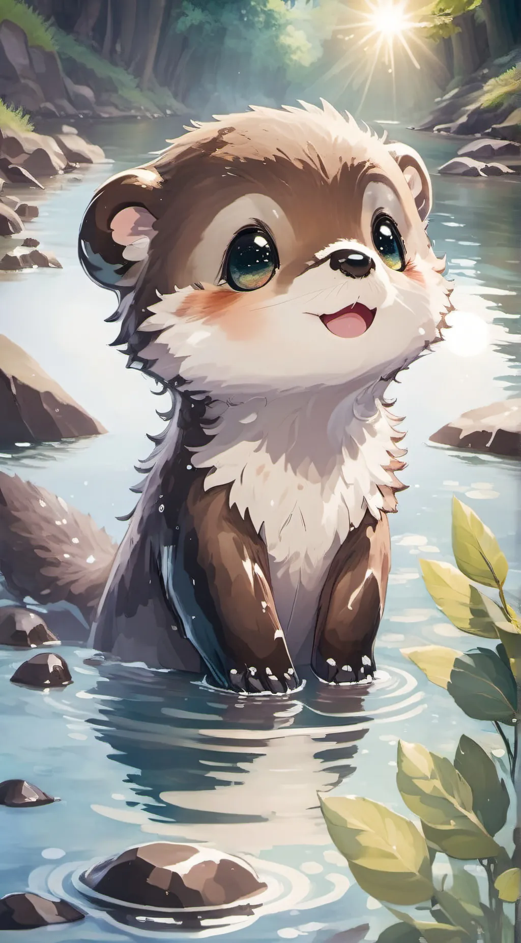 ai character: mushroom background