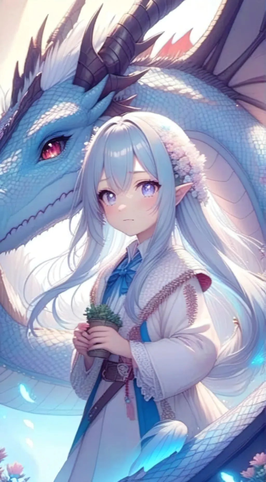 ai character: Crystal background