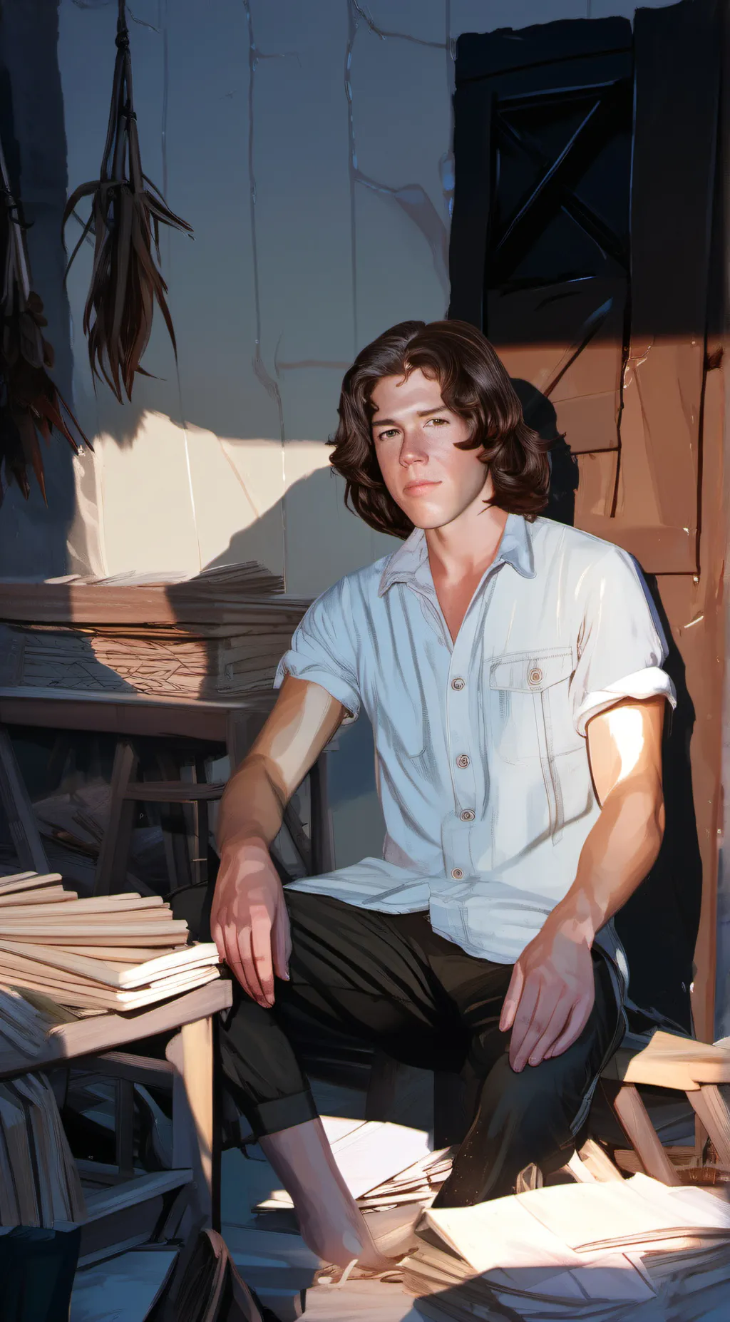 ai character: Jonatan Sánchez  background