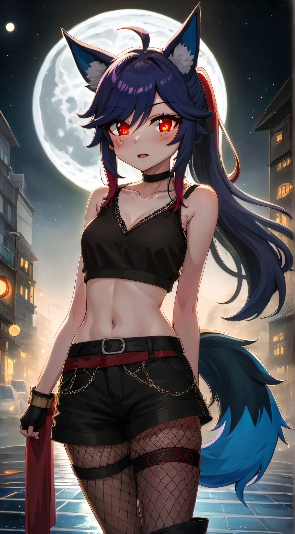 ai character: Luna  background