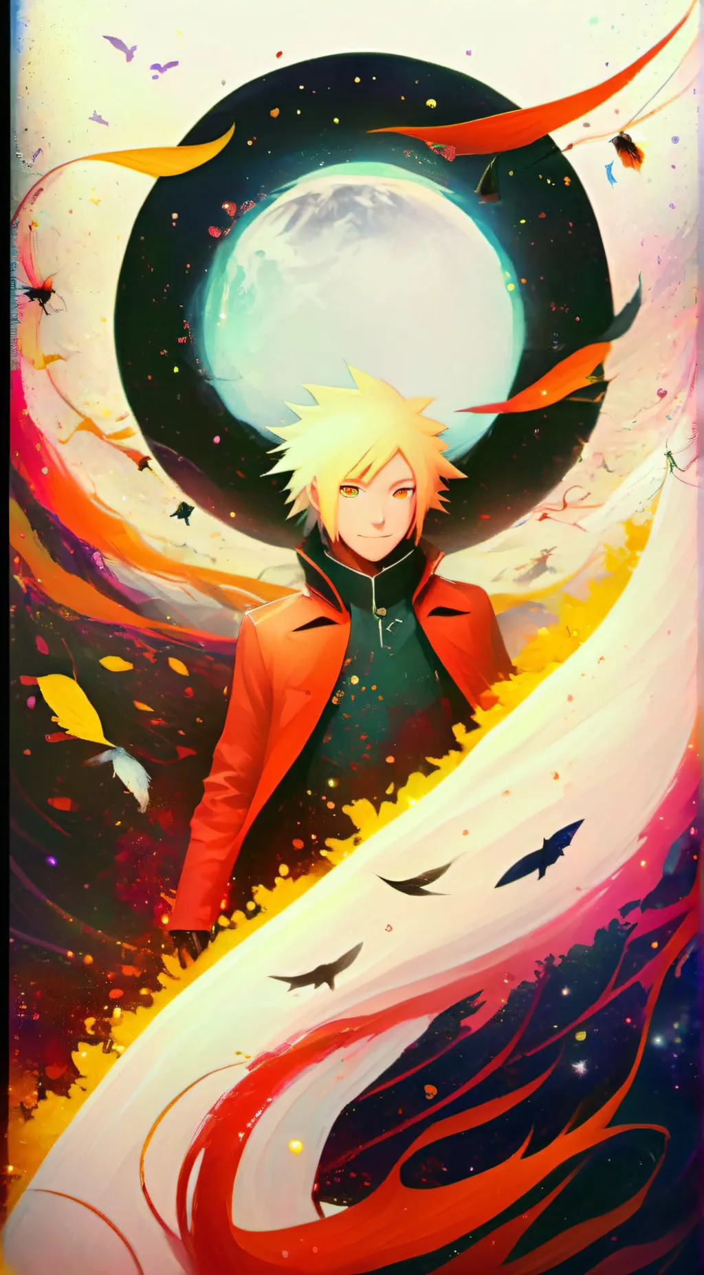 ai character: narutosasukesakura background