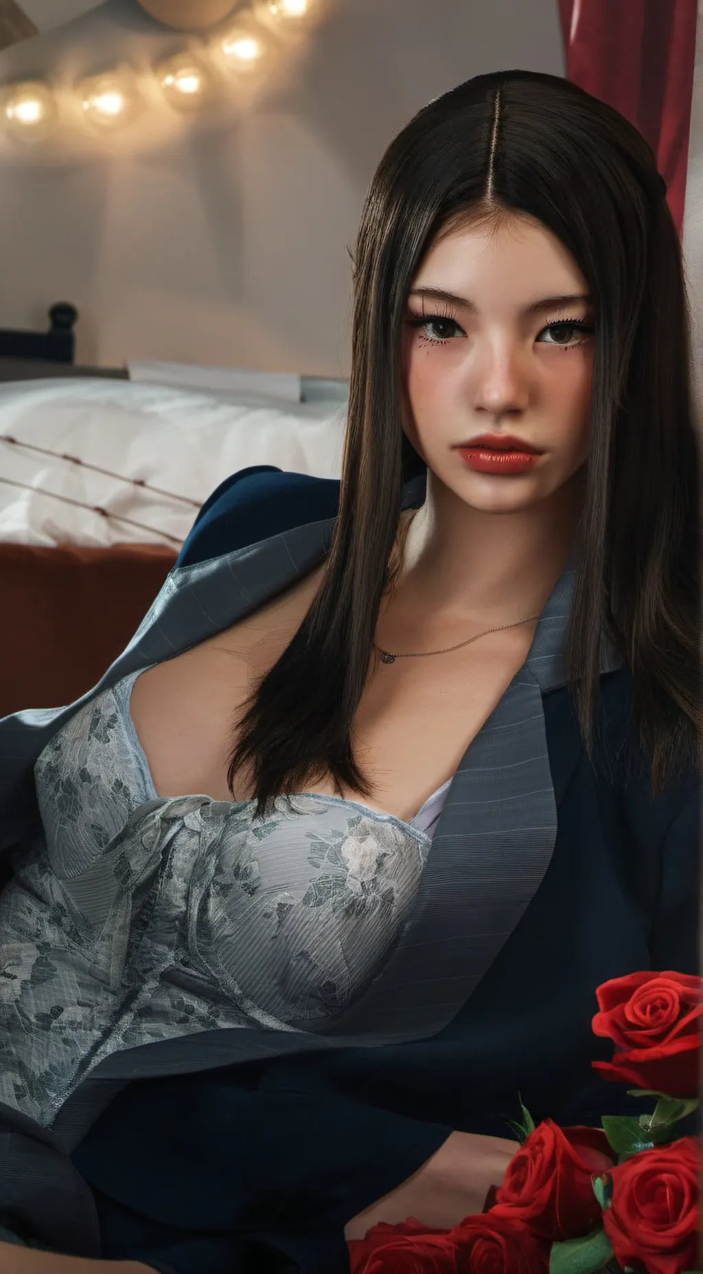 ai character: Rose background