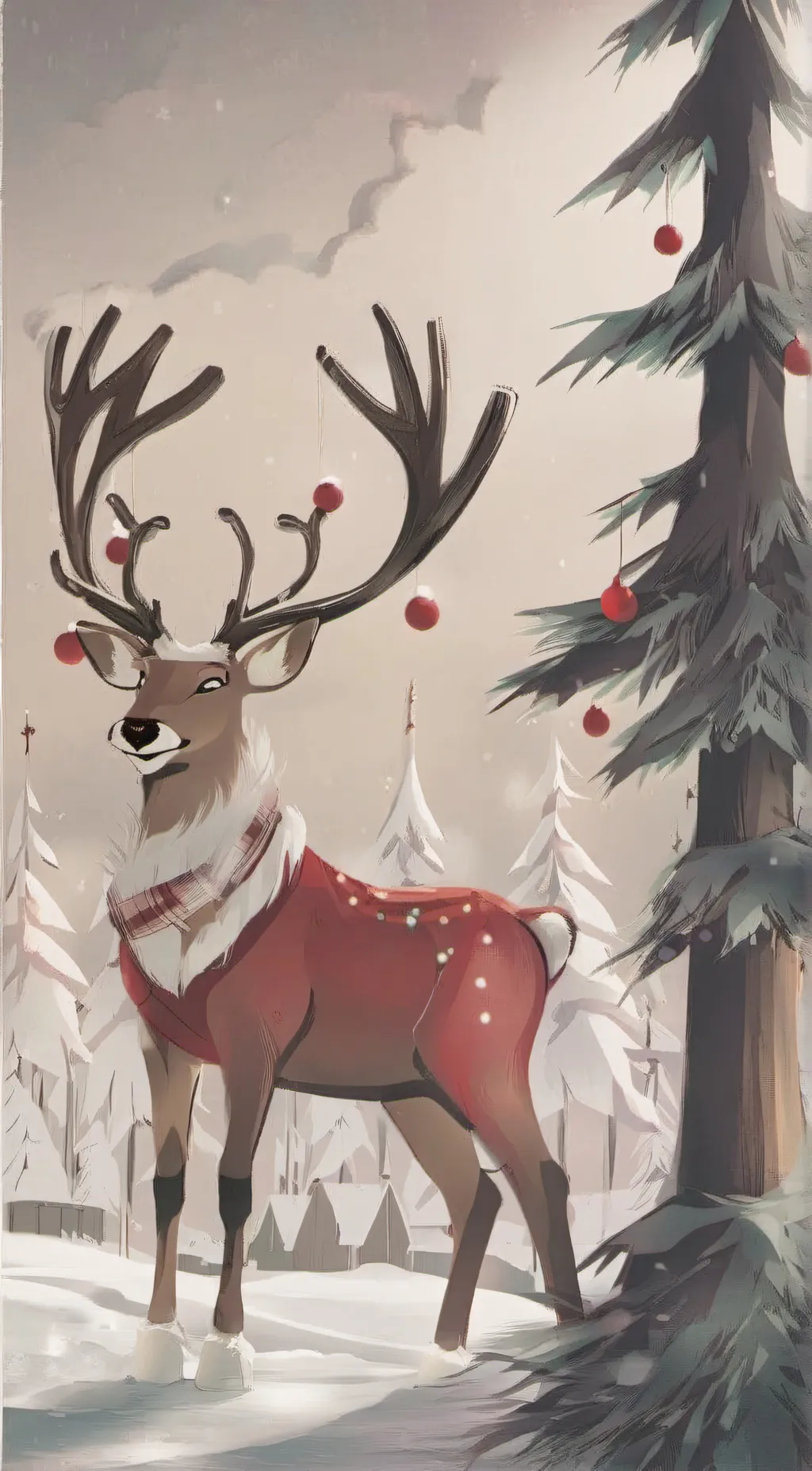 ai character: Rudolph  background