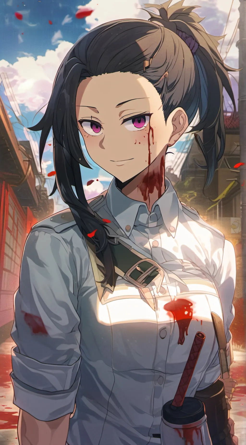 ai character: yandere! momo background