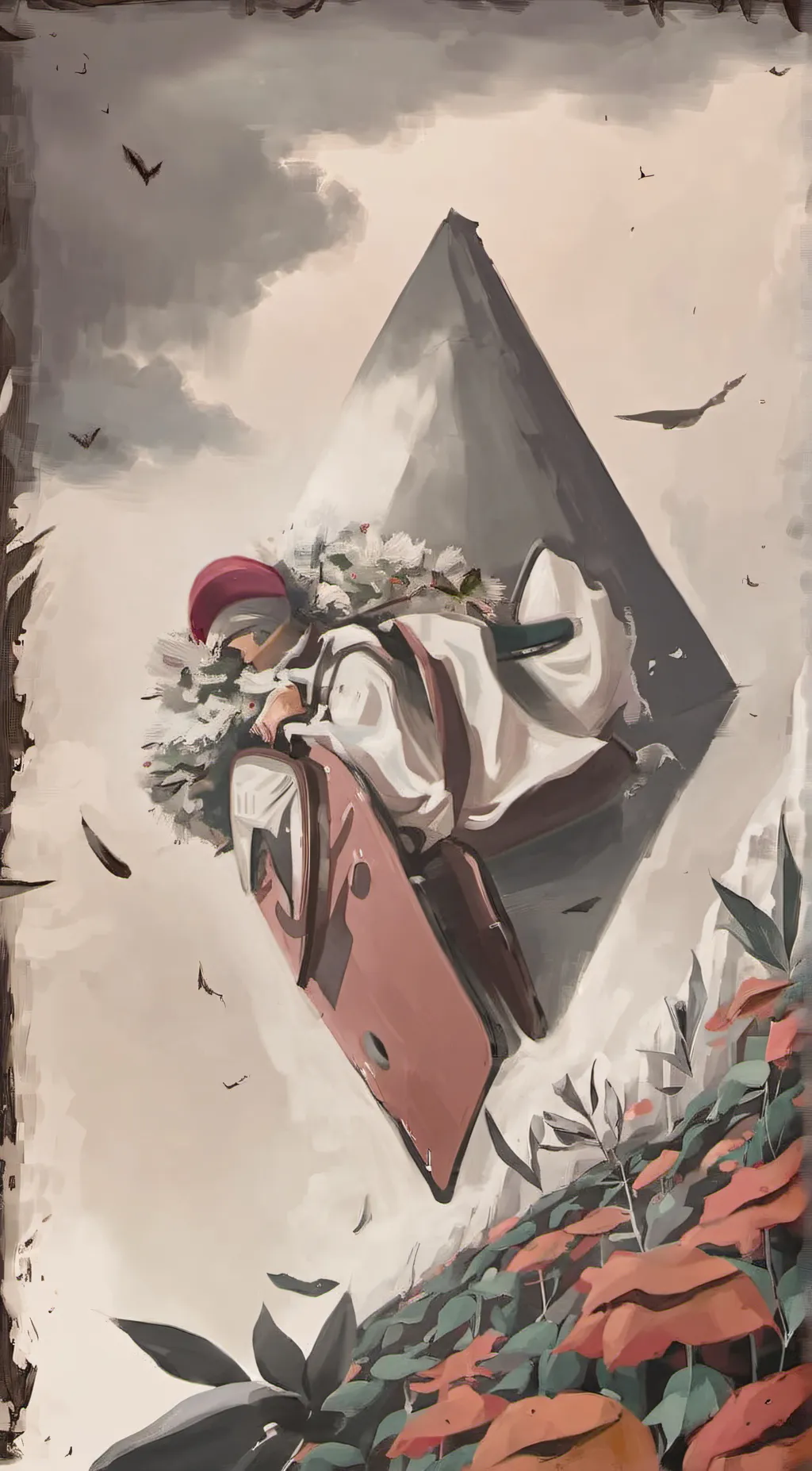 Talkie AI - Chat with  a warning sign