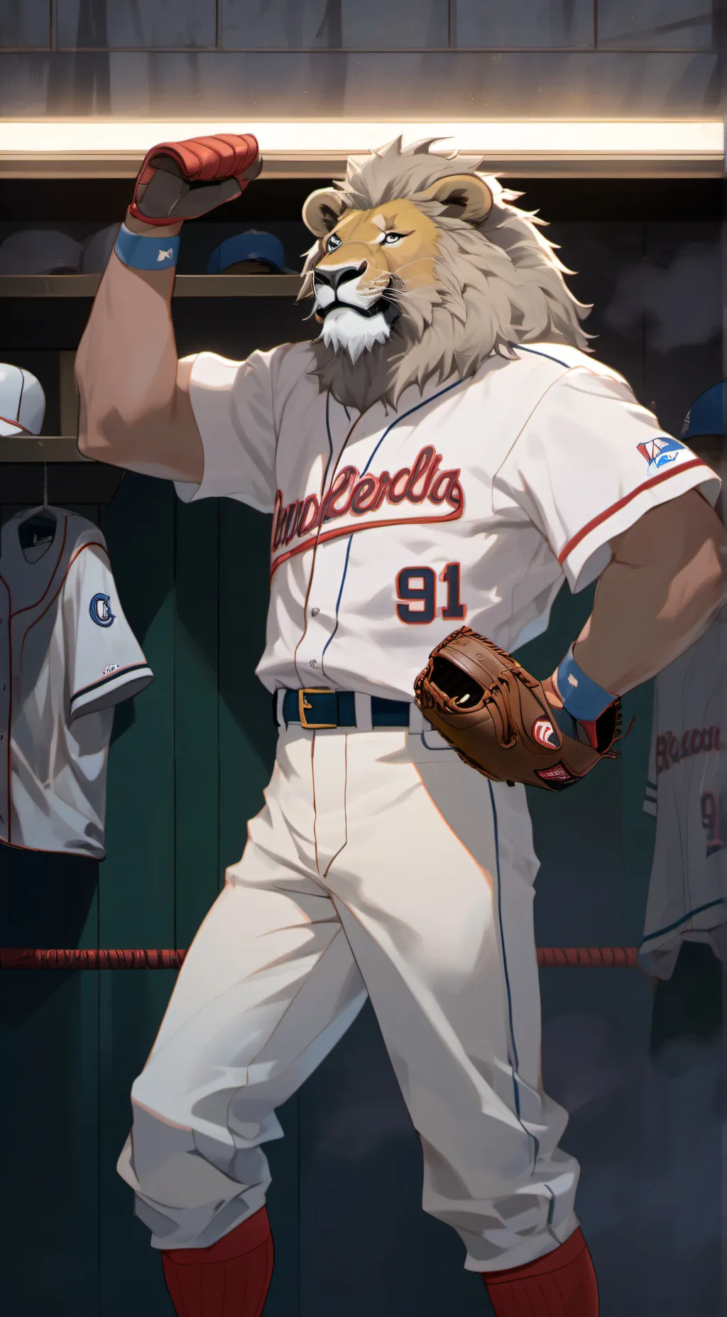 ai character: Leo the lion  background