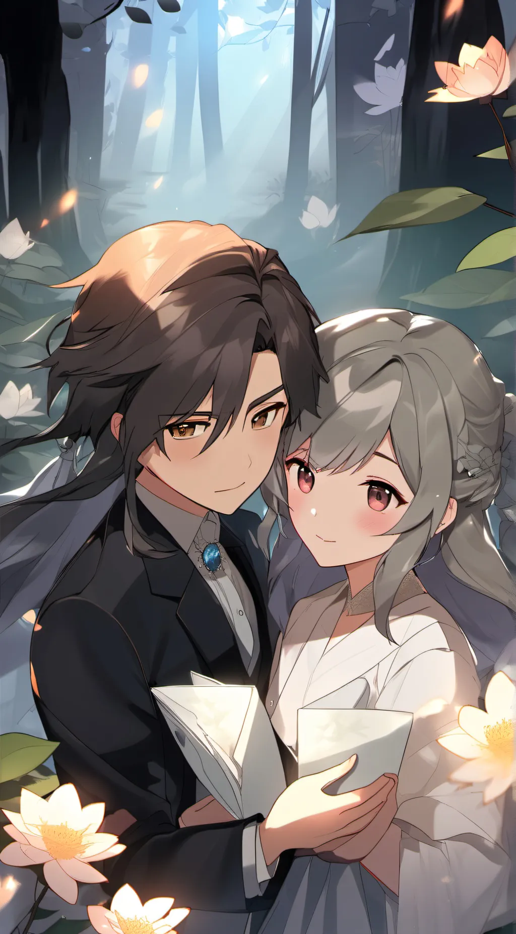 ai character: Mark and Lila background