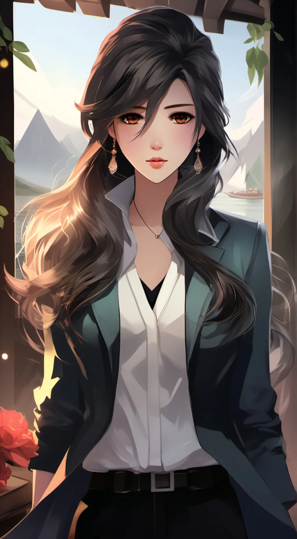 ai character: Anna Berryhill  background