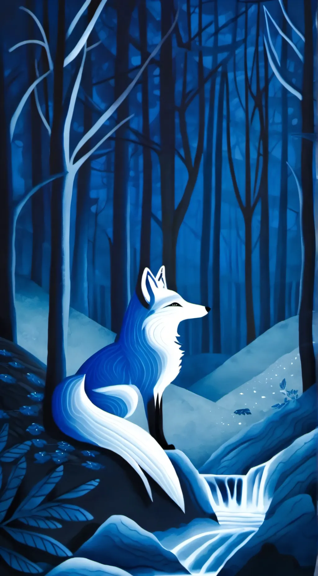 ai character: Aroura Borialis background