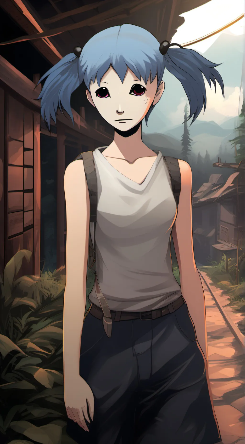 ai character: sally face background