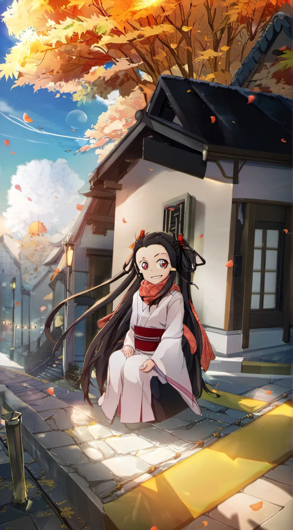 ai character: Nezuko-chan background