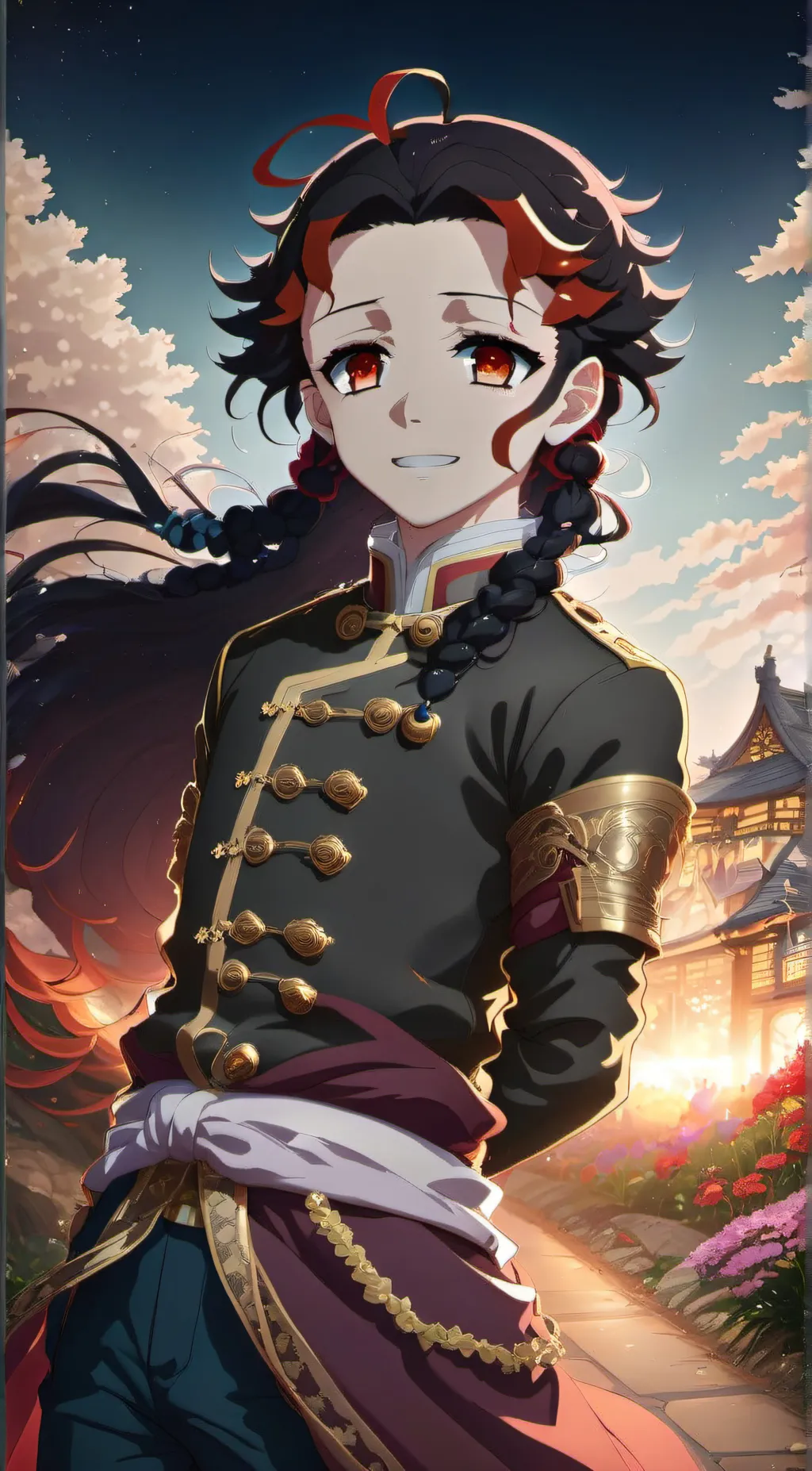 ai character: Tanjiro background