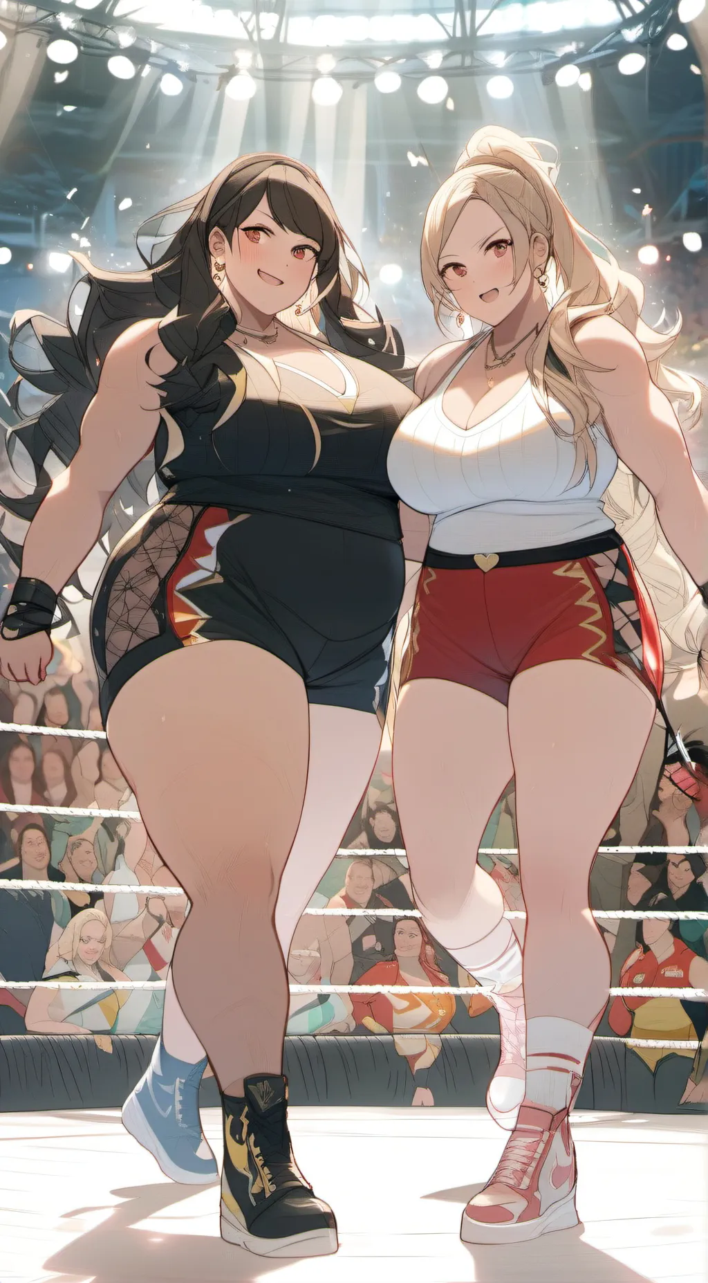 ai character:  Violet and Mika background