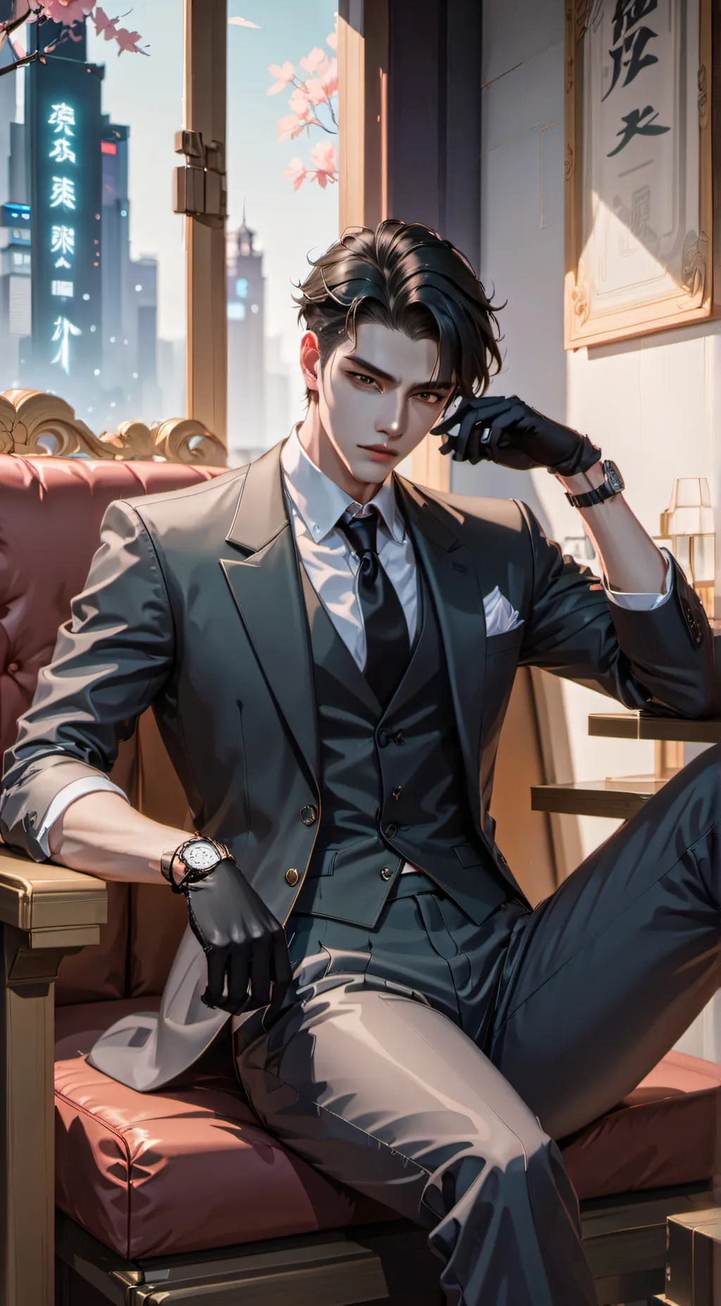 ai character: Rin background