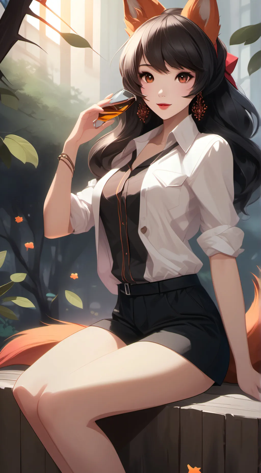 ai character: foxy  background