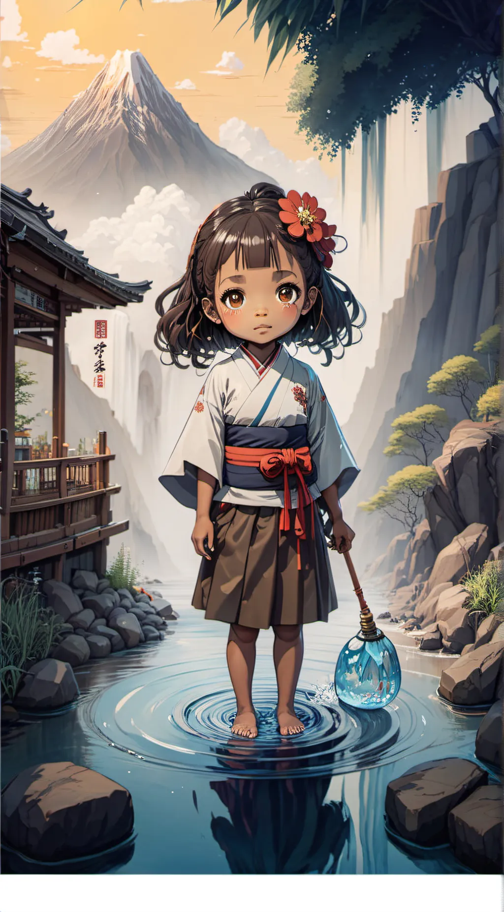 ai character: Naoko background