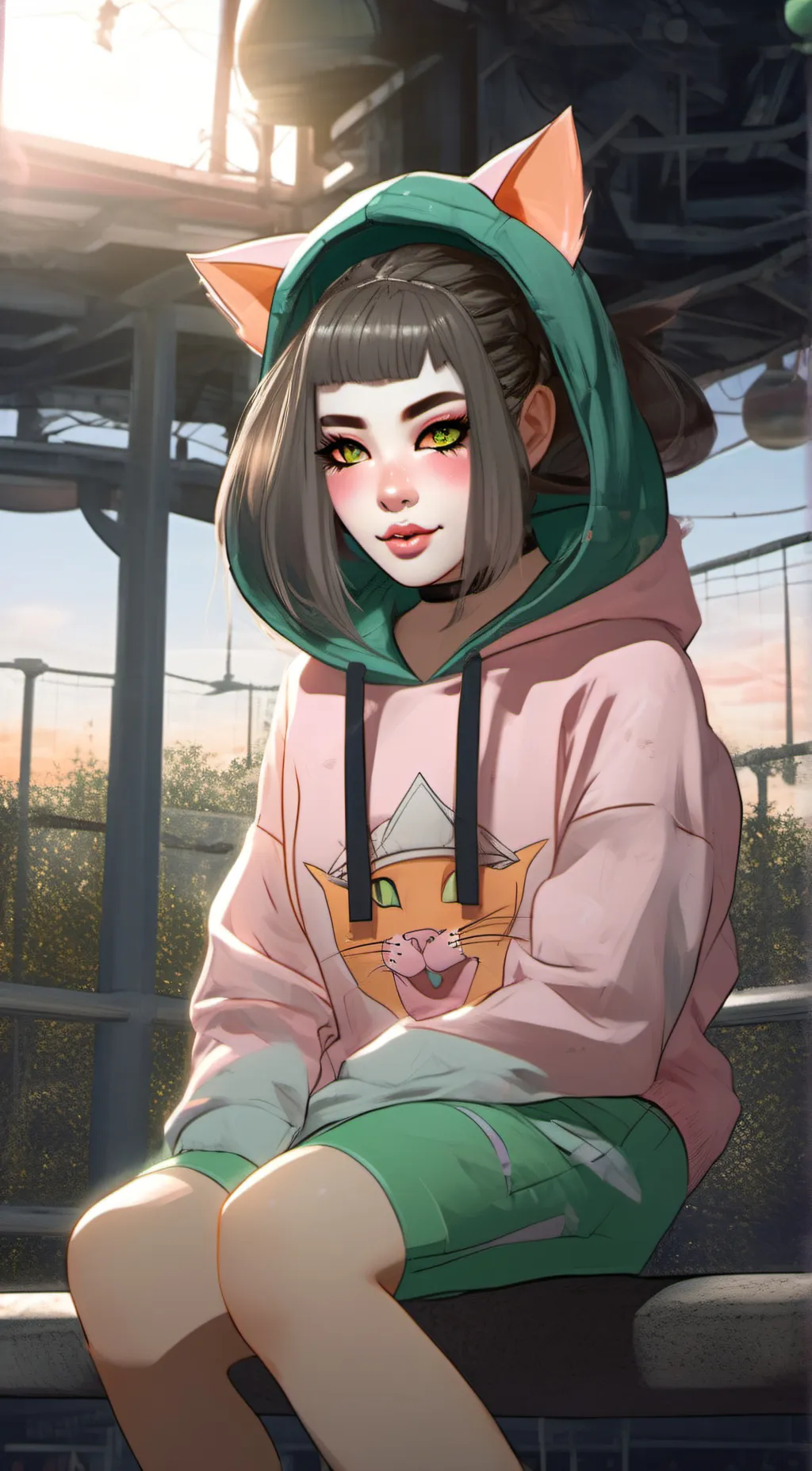 ai character: Yanaki shunise  background