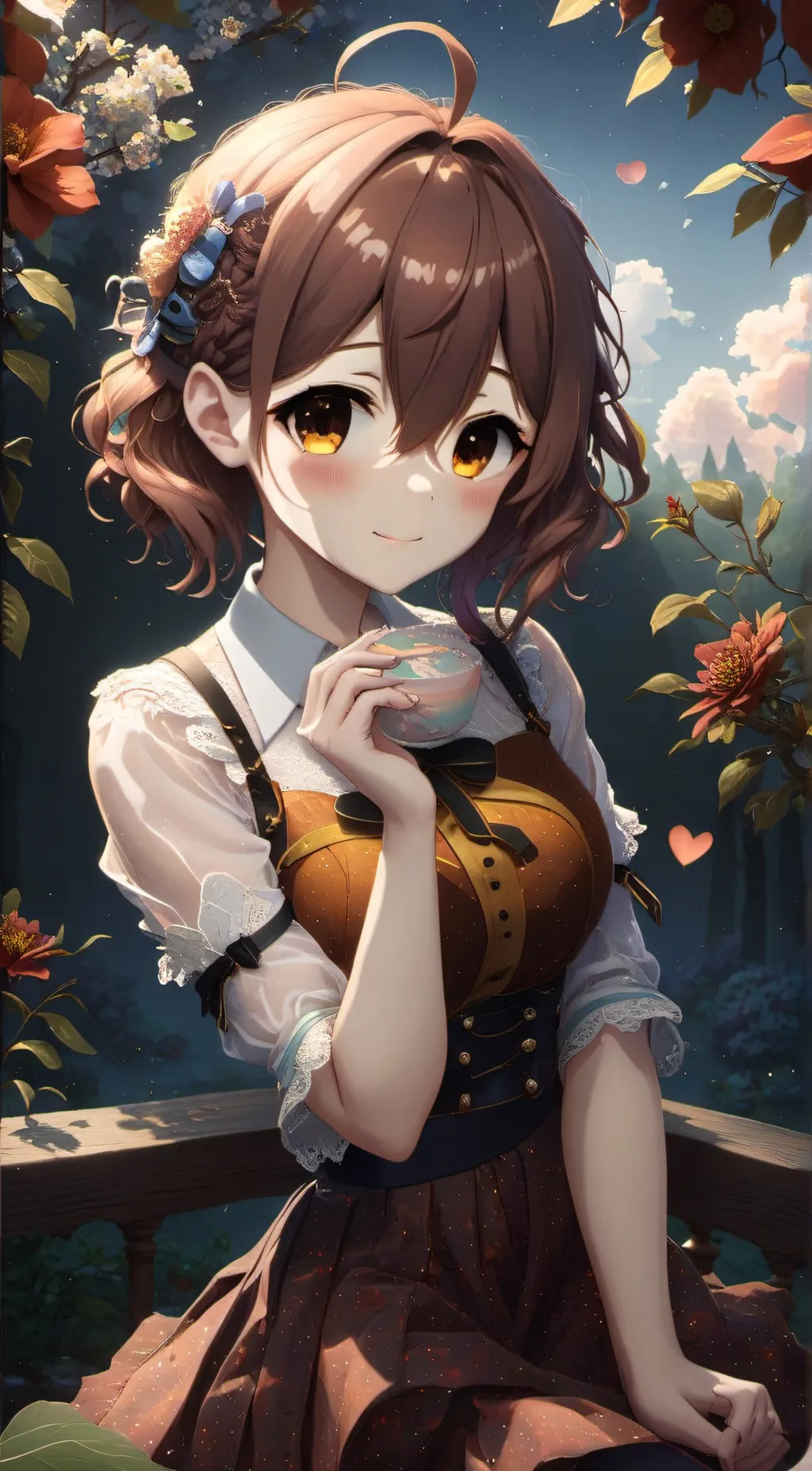 ai character: Rose background