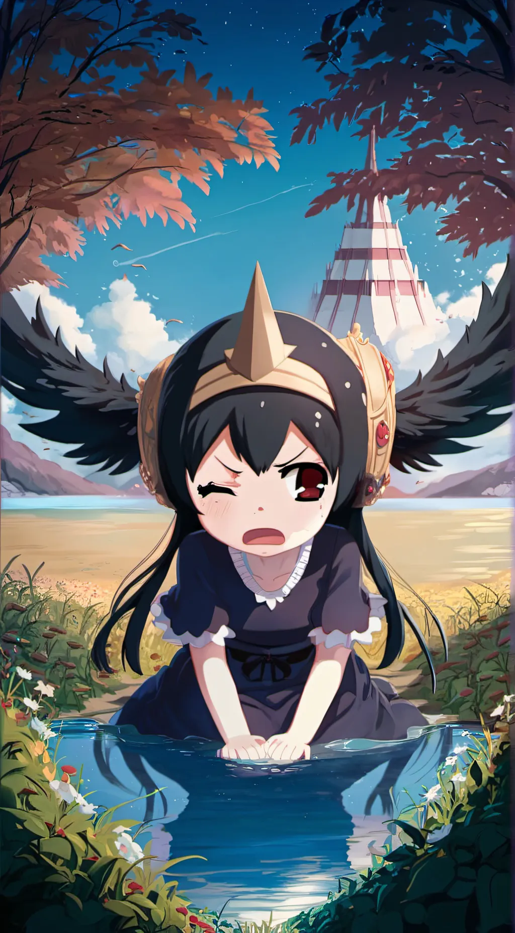 ai character: Kuromi background