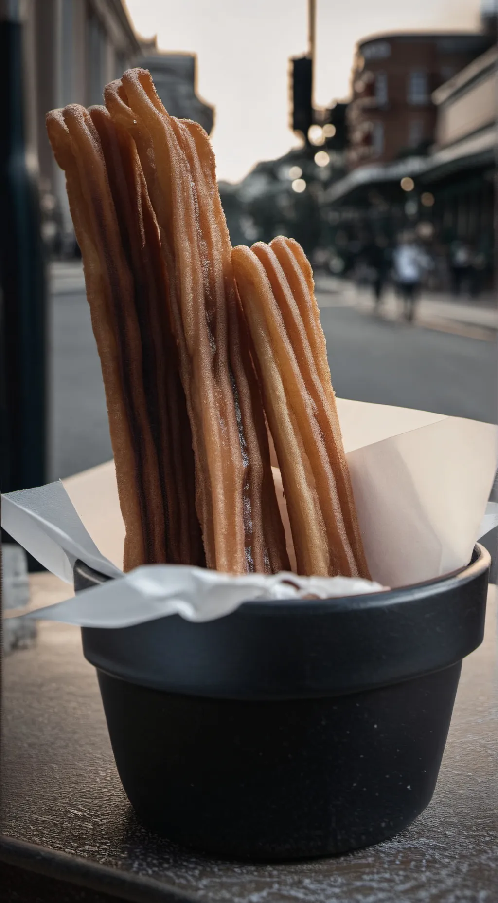 ai character: Churros background