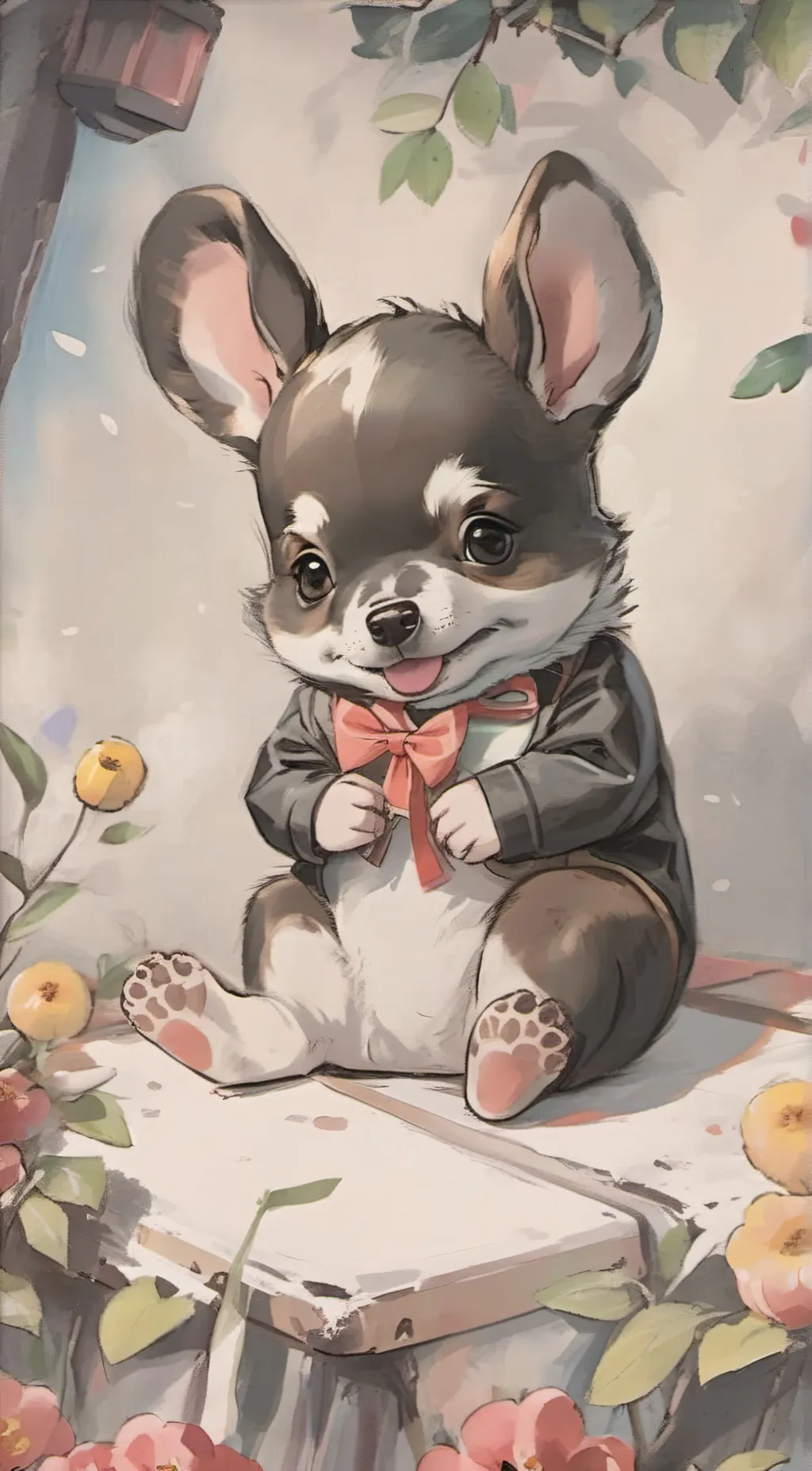 ai character: Chilli pepper background