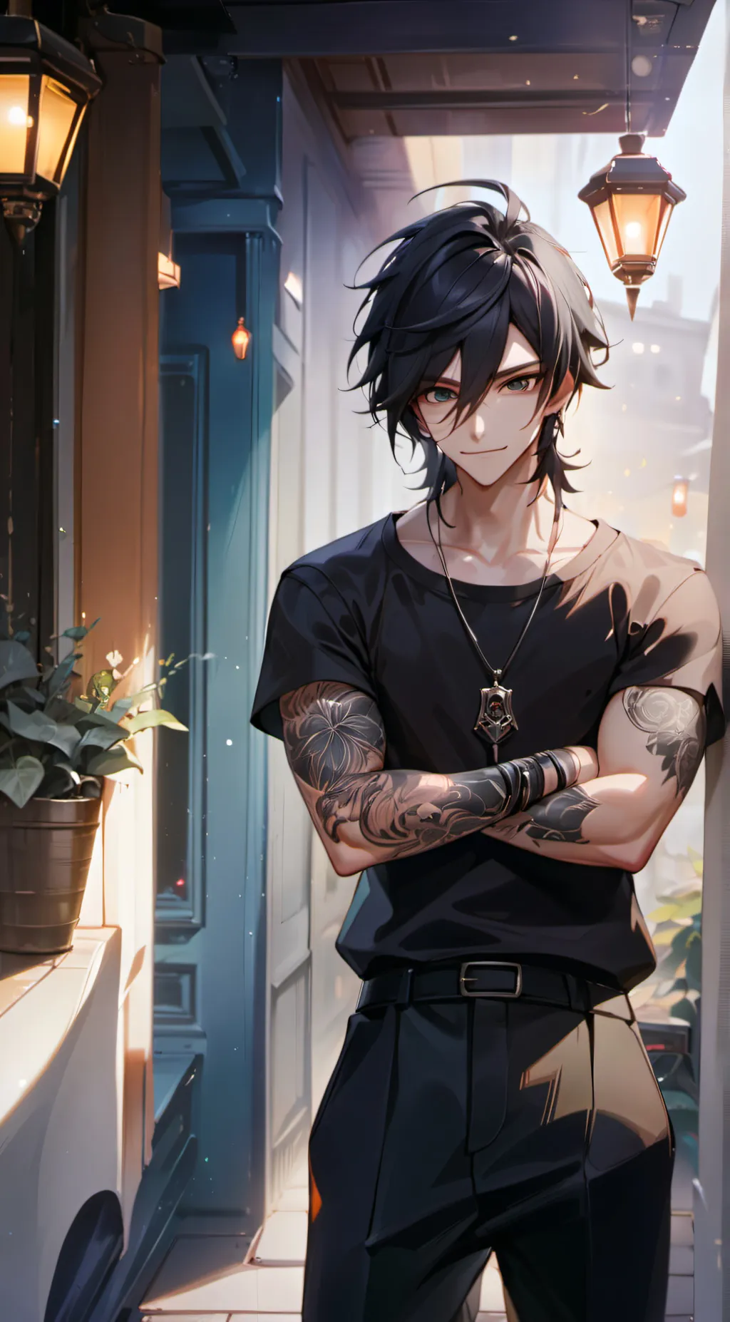 ai character: Leo background