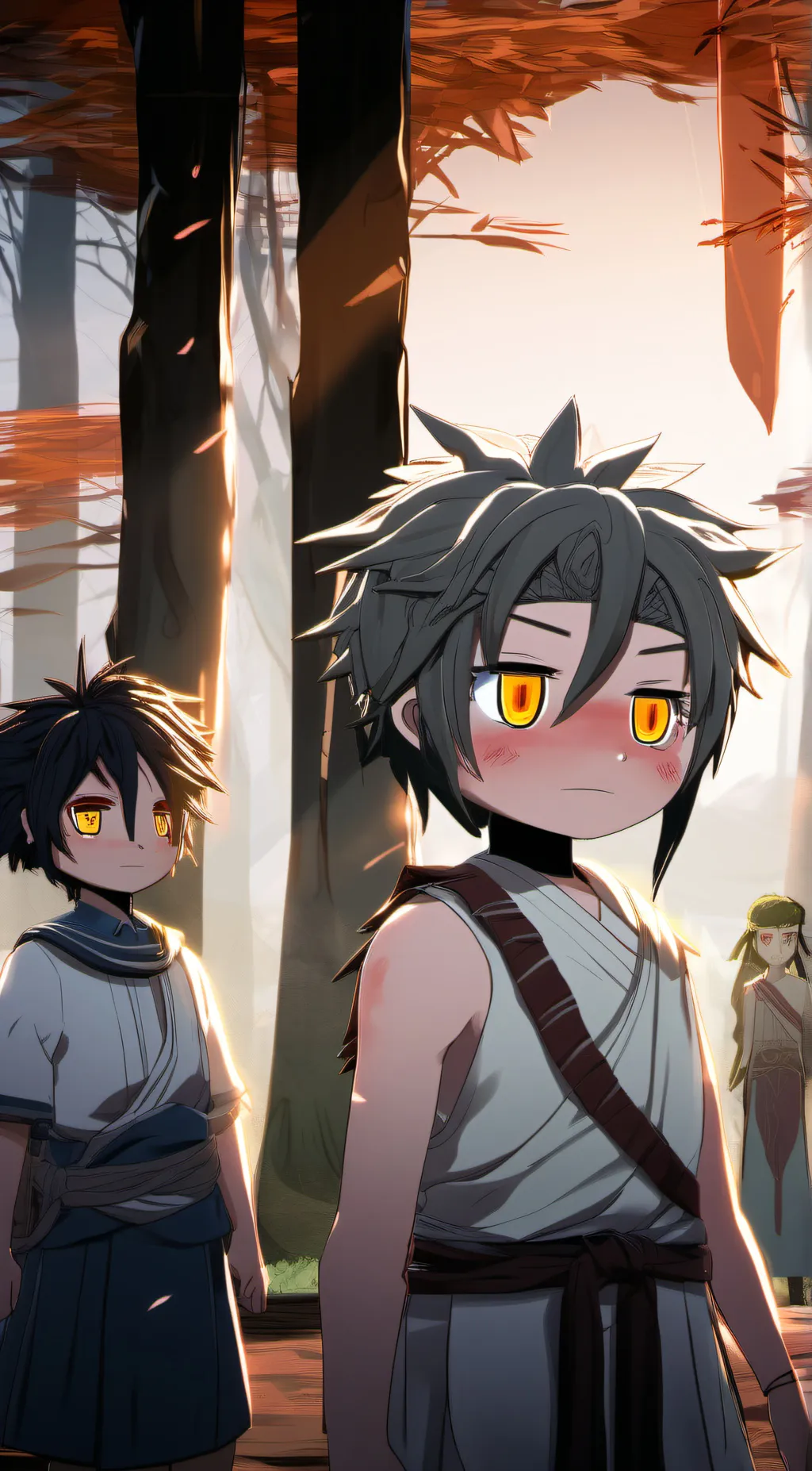 ai character: kota & toga background