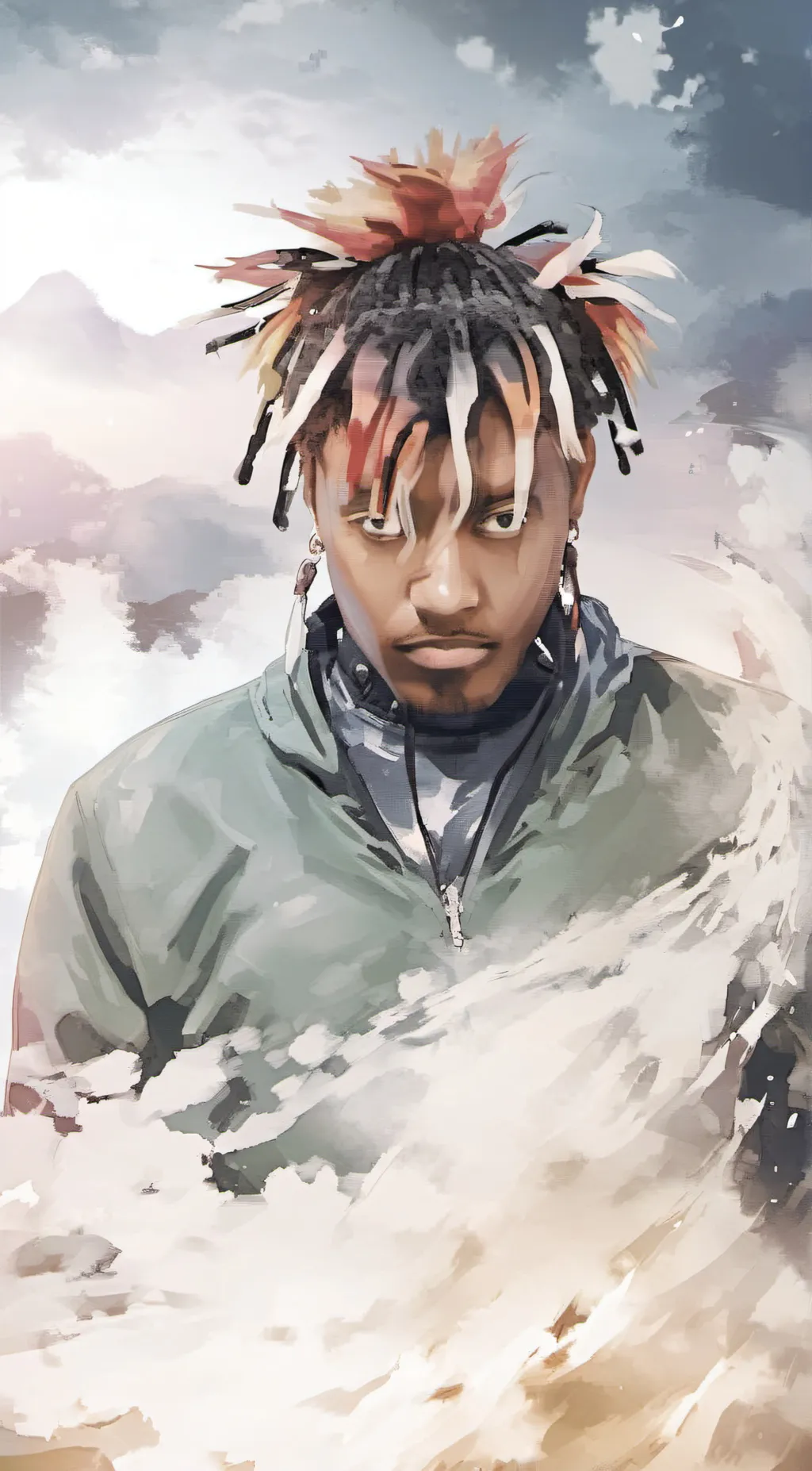 ai character: Juice WRLD background